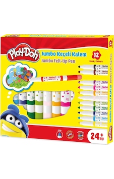 Play-Doh Jumbo Keçeli Kalem 6 mm 12'li