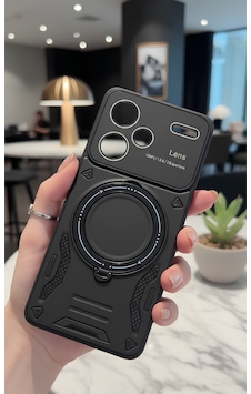 Redmi Note 13 Pro Plus İçin Uyumlu 3d Kamera Lens Korumalı Yüzüklü Stand Olabilen Kılıf Redmi Note 13 Pro Plus İçin Uyumlu 3d Kamera Lens Korumalı Yüzüklü Stand Olabilen Kılıf