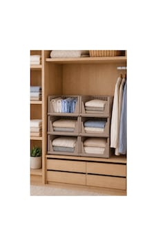 Piev Kayar Raf Sistemli Dolap İçi İstiflenebilir Kıyafet Düzenleyici Organizer Cappuccino 6 Adet Kahverengi Piev Kayar Raf Sistemli Dolap İçi İstiflenebilir Kıyafet Düzenleyici Organizer Cappuccino 6 Adet Kahverengi