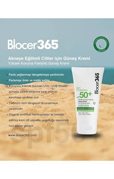 Blocer365 Akneye Eğilimli Ciltler İçin Güneş Kremi Spf50+ 50 Ml