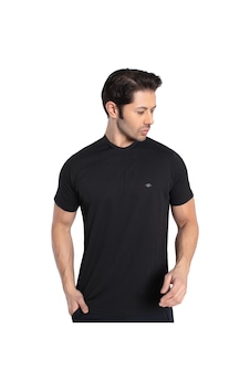 Crozwise 7134-10 Waffle Bisiklet Yaka Erkek Petek Dokuma T-Shirt