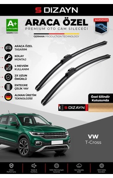 S-dizayn Volkswagen T-cross C11 Ön Cam Silecek Seti 2019 Üzeri Premium Araca Özel 65-45 Cm A+ Kalite