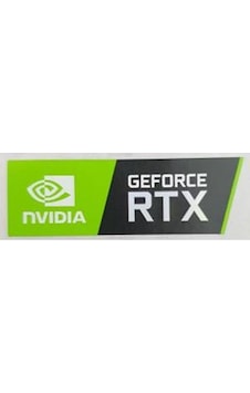 OEM Nvidia Geforce RTX Sticker Yatay Büyük Boy Etiket D113 OEM Nvidia Geforce RTX Sticker Yatay Büyük Boy Etiket D113