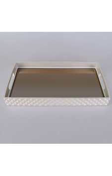 Selim Dekor Piramit Dikdörtgen İnci Tepsi 45x26 Cm Selim Dekor Piramit Dikdörtgen İnci Tepsi 45x26 Cm