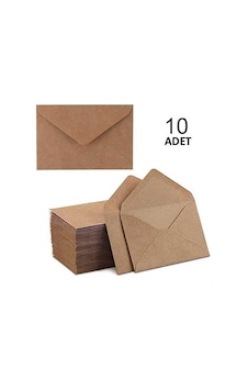 Davetiye Zarfı Kraft Zarf 10 Adet 12x18 CM Davetiye Zarfı Kraft Zarf 10 Adet 12x18 CM
