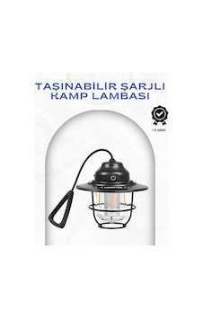 Geometrik Tasarımlı Vintage Kamp Lambası Type-c Şarj Ayarlanabilir Parlaklık Çr Geometrik Tasarımlı Vintage Kamp Lambası Type-c Şarj Ayarlanabilir Parlaklık Çr