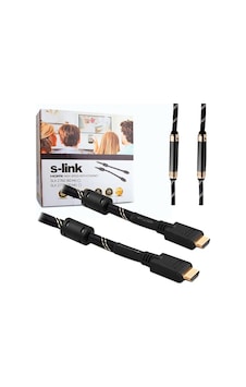 Hdmi Kablo 60 Metre S'link Slx 2760 1.4V Çipsetli Çift Filtr