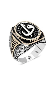 Gümüş Elif Vav Oval Erkek Yüzük (551187628) Gümüş Elif Vav Oval Erkek Yüzük (551187628)