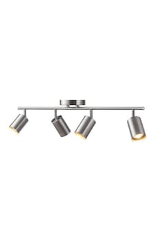 Rsylight Retro İnox Kaplama 180 Derece Hareketli Modern Spor 4 Lü Led Spot Avize Günışığı Ampullü Gümüş Rsylight Retro İnox Kaplama 180 Derece Hareketli Modern Spor 4 Lü Led Spot Avize Günışığı Ampullü Gümüş