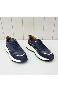 Bys Beystil Hakiki Deri Lacivert Sneaker Erkek Ayakkabı