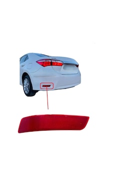 Toyota Corolla Tampon Reflektörü Arka Sol 2013-2018 Toyota Corolla Tampon Reflektörü Arka Sol 2013-2018