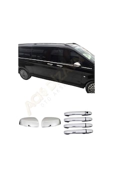 Mercedes Vito 2014+ 2'li Krom Set Ayna Kapağı+kapı Kol Sensörsüz A+ Mercedes Vito 2014+ 2'li Krom Set Ayna Kapağı+kapı Kol Sensörsüz A+