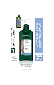 Yves Rocher Hacim Veren Şampuan - İnce Telli Saçlar / Volume - Sls,sles İçermez, Vegan -300ml