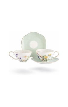 Eternal Flowers 2'li Çay Fincan Seti, Çiçek Desenli, 160cc, Porselen, Butik Mutfak 2 Kişilik Diğer Eternal Flowers 2'li Çay Fincan Seti, Çiçek Desenli, 160cc, Porselen, Butik Mutfak 2 Kişilik Diğer
