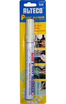 Alteco Bilyalı Kalıcı Markör Çizik Kalemi Metal Cam Vs Beyaz Renk Alteco Bilyalı Kalıcı Markör Çizik Kalemi Metal Cam Vs Beyaz Renk
