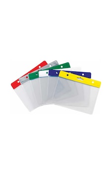 Sarff Kart Kabı Şeffaf 7.5x9.5 Beyaz Şerit Yatay - 10 Adet Sarff Kart Kabı Şeffaf 7.5x9.5 Beyaz Şerit Yatay - 10 Adet