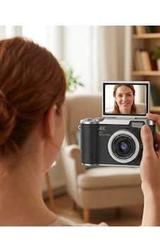 4k Video Çekim Özellikli Dijital Kamera 48 Mp 8x Zoom Ve 180 Derece Döner Ekranlı 4k Video Çekim Özellikli Dijital Kamera 48 Mp 8x Zoom Ve 180 Derece Döner Ekranlı