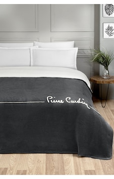 Pierre Cardin Pamuk Battaniye Logo Tek Kişilik Antrasit