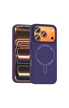 İphone 18 Pro Kılıf M-safe Şarj Özellikli Kamera Korumalı Zore Elio Sert Pc Kapak - Derin Mor İphone 18 Pro Kılıf M-safe Şarj Özellikli Kamera Korumalı Zore Elio Sert Pc Kapak - Derin Mor