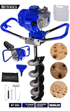 Butools ST-30 14000RPM Benzinli Motorlu Toprak Burgu Makinesi Mavi