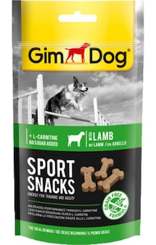 Gimdog Sportsnacks Kuzu ve L-Carnitinli Köpek Ödül Tableti 60 G