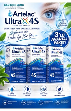 Artelac Ultra 4s Göz Damlası 10 Ml 3 Adet Artelac Ultra 4s Göz Damlası 10 Ml 3 Adet