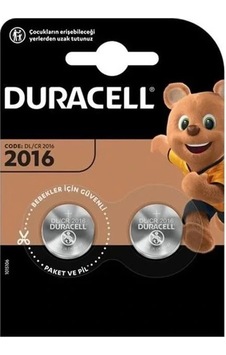 Duracell Cr2016 3 Volt Lityum 2'li Pil Duracell Cr2016 3 Volt Lityum 2'li Pil