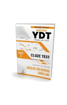 YDT İngilizce Cloze Test Issue 2 - Burak Yaşar - Pelikan Yayınları YDT İngilizce Cloze Test Issue 2 - Burak Yaşar - Pelikan Yayınları