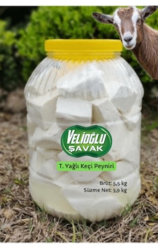 Velioğlu Şavak Tam Yağlı Salamura Keçi Peyniri 4 KG Velioğlu Şavak Tam Yağlı Salamura Keçi Peyniri 4 KG