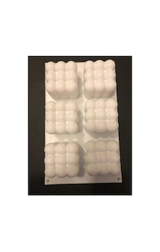 Silikon Bubble Mum Kalıbı 6 'lı Beyaz