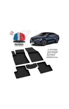 Renault Megane 4 Sedan 4d Araca Özel Havuzlu Kauçuk Paspas 2016 Ve Üzeri