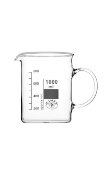 Simax Kulplu Cam Beher 1000 ML Kısa Form Isıya Dayanıklı Beaker Simax Kulplu Cam Beher 1000 ML Kısa Form Isıya Dayanıklı Beaker