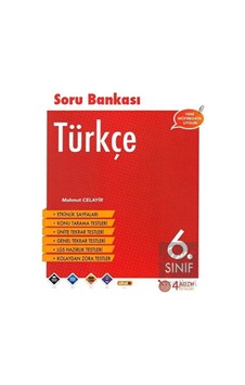 4 Adım Yayınları - 6. Sınıf Türkçe Soru Bankası