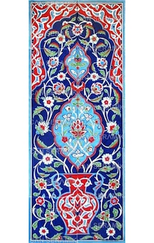 Can Seramik - 40x100 CM El Dekoru İznik Çini Pano Can Seramik - 40x100 CM El Dekoru İznik Çini Pano