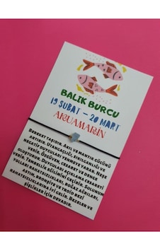 Gümüştel El Sanatları Sertifikalı Balık Burcu Akuamarin Doğal Taş Ip Burç Bilekliği Çok Renkli Gümüştel El Sanatları Sertifikalı Balık Burcu Akuamarin Doğal Taş Ip Burç Bilekliği Çok Renkli