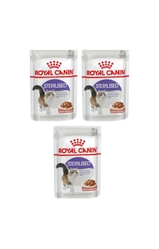 Royal Canin Sterilised Gravy Pouch Kısırlaştırılmış Yetişkin Kedi Yaş Maması 3 x 85 G Royal Canin Sterilised Gravy Pouch Kısırlaştırılmış Yetişkin Kedi Yaş Maması 3 x 85 G