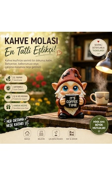 Kahve Şans Gnome 10 cm Kahve Şans Gnome 10 cm