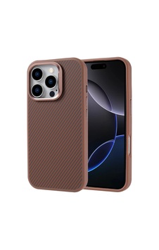 Apple Uyumlu iPhone 16 Pro Kılıf M-safe Şarj Özellikli Karbon Fiber Görünümlü Zore Troy Kapak Desert Titanyum Apple Uyumlu iPhone 16 Pro Kılıf M-safe Şarj Özellikli Karbon Fiber Görünümlü Zore Troy Kapak Desert Titanyum