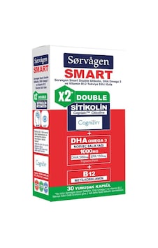 Sorvagen Smart Double Sitikolin Dha 30 Kapsül Sorvagen Smart Double Sitikolin Dha 30 Kapsül