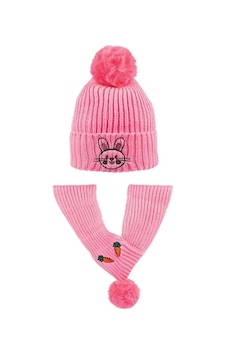 semoor Atki Bere Takim 4-8 Yaş Kız Çocuk Pembe