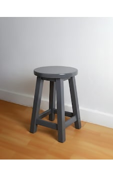 Ahşap Tabure 40 Cm / Arbrestore Antrasit Ahşap Tabure 40 Cm / Arbrestore Antrasit