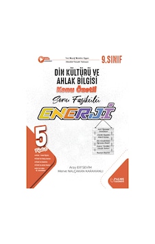 Palme 9. Sınıf Din Kültürü Ve Ahlak Bilgisi Enerji Konu Özetli Soru Fasikülleri Palme Yayınları Palme 9. Sınıf Din Kültürü Ve Ahlak Bilgisi Enerji Konu Özetli Soru Fasikülleri Palme Yayınları