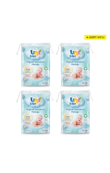 Uni Baby Bebek Temizleme Pamuğu 60'lı X 4 Adet