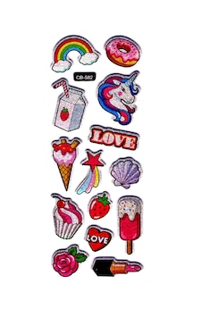 Sticker Kabartmalı Sticker Defter, Planlayıcı Etiket - Cb-582 16x7 Cm- Unicorn Love Sticker Kabartmalı Sticker Defter, Planlayıcı Etiket - Cb-582 16x7 Cm- Unicorn Love