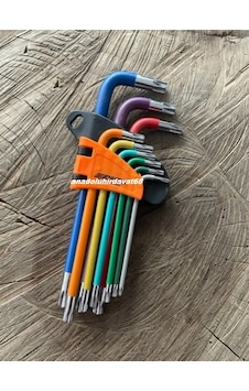 Afix Pro Crv Çelik Uzun Tork Alyan Takımı Tork Allen Seti 9 Pcs