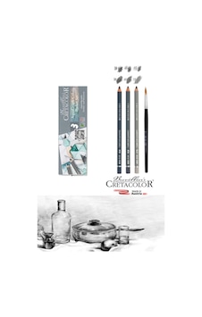 Cretacolor Graphite Aquarelle Pencil 4b-hb-8b Fırçalı Set Cretacolor Graphite Aquarelle Pencil 4b-hb-8b Fırçalı Set