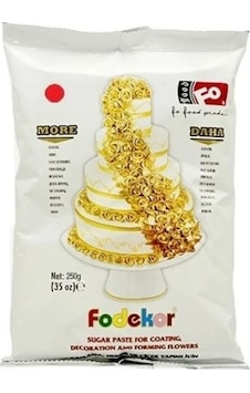 Fo Kırmızı Fodekor Kaplama Dekor Ve Çiçek Yapımı İçin Şeker Hamuru 250 G Fo Kırmızı Fodekor Kaplama Dekor Ve Çiçek Yapımı İçin Şeker Hamuru 250 G