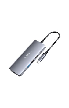 Veggieg V-TC10R Type-C To HDMI VGA Ethernet Aux 1 Usb 3.0 2 USB PD100W TF SD Kart Okuyucu Dönüştürücü Veggieg V-TC10R Type-C To HDMI VGA Ethernet Aux 1 Usb 3.0 2 USB PD100W TF SD Kart Okuyucu Dönüştürücü