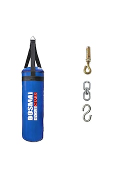 Dosmai Asma Aparatlı Ev Tipi Boks Kum Torbası 60 20 Cm Mavi Kt520 Mavi