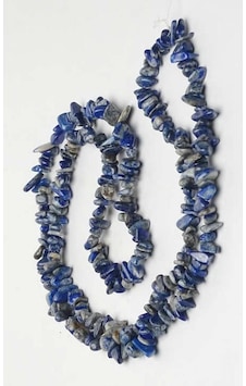 Doğal Lapis Lazuli Kırıktaş Dizi-80 Cm Beyaz Doğal Lapis Lazuli Kırıktaş Dizi-80 Cm Beyaz